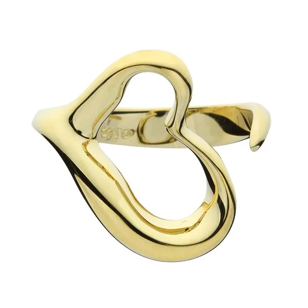 Tiffany open heart store ring gold